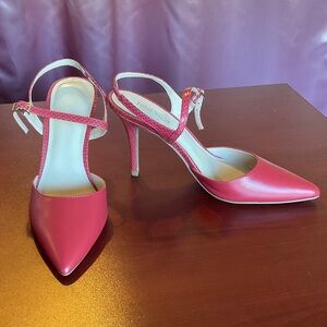 EUC Nine West coral high heels 4” size 7